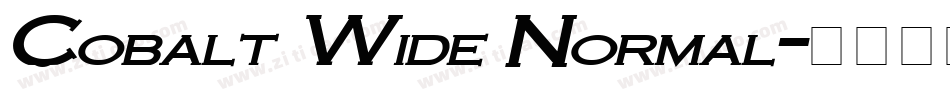 Cobalt Wide Normal字体转换